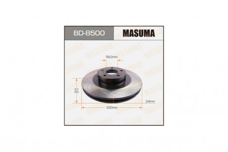 Диск тормозной передний (кратно 2) Subaru Forester, Impreza, Legasy, Outback (02-06) (BD-8500) MASUMA BD8500