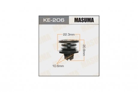 Клипса (кратно 10) MASUMA KE206pcs10