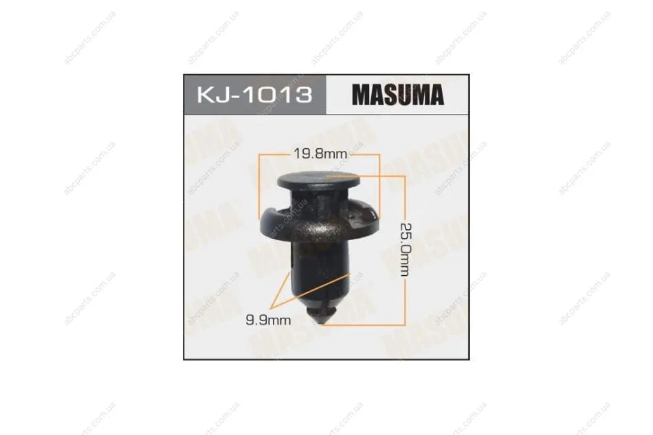Кліпса кріплення бампера Honda Accord, CR-V (кратно 10) (KJ-1013) MASUMA KJ1013pcs10 (фото 1)
