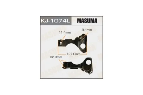 Кронштейн бампера переднего левый Toyota Corolla (02-07) (KJ-1074L) MASUMA KJ1074L