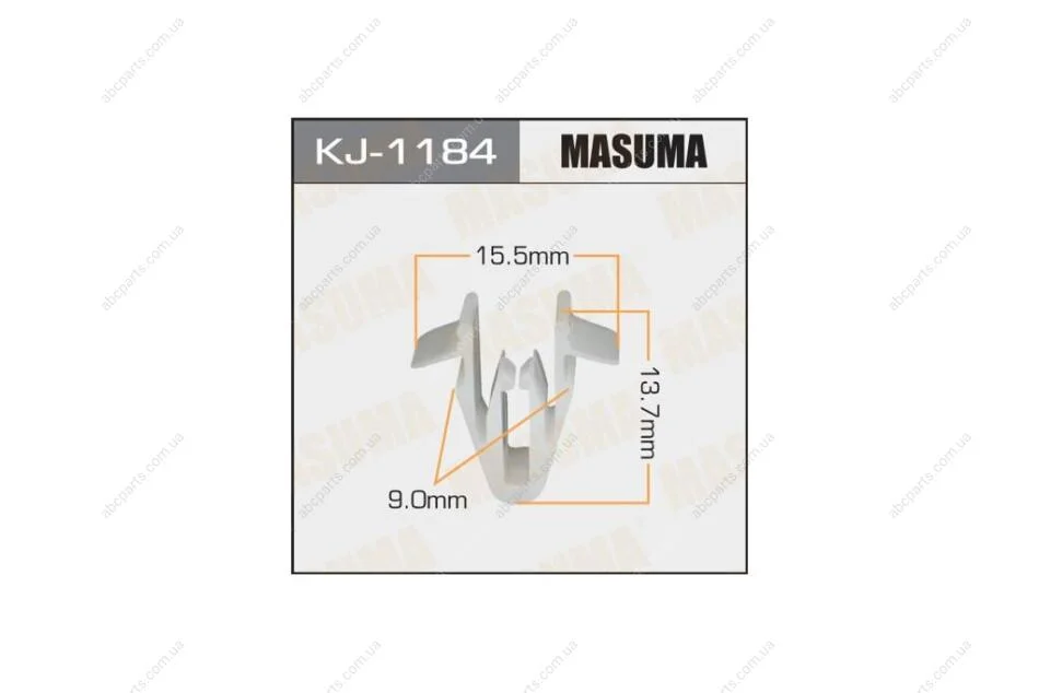 Кліпса (кратно 10) (KJ-1184) MASUMA KJ1184pcs10 (фото 1)