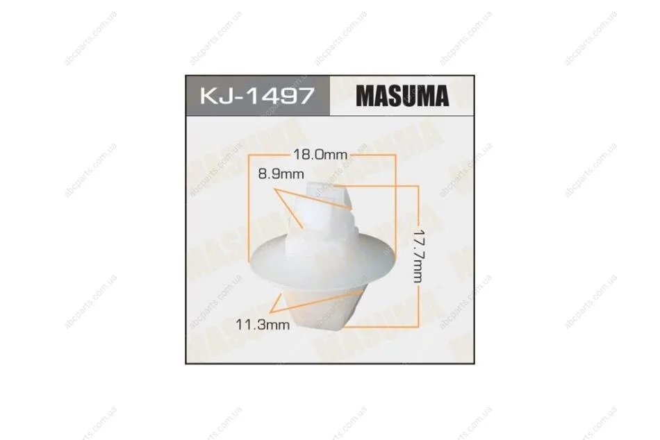 Кліпса (кратно 10) (KJ-1497) MASUMA KJ1497pcs10 (фото 1)