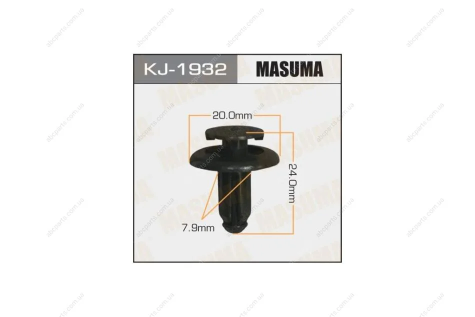 Клипса (кратно 10) (KJ-1932) MASUMA KJ1932pcs10 (фото 1)