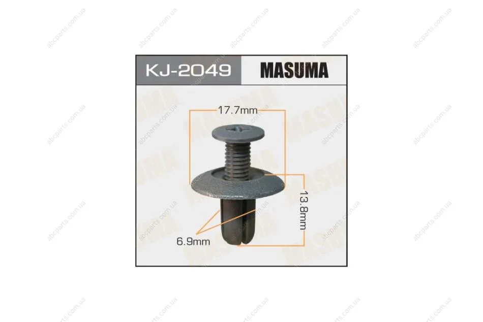 Кліпса (кратно 10) (KJ-2049) MASUMA KJ2049pcs10 (фото 1)