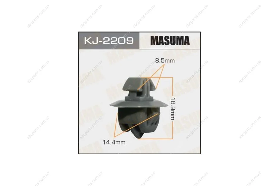 Кліпса (KJ-2209) MASUMA KJ2209pcs10 (фото 1)
