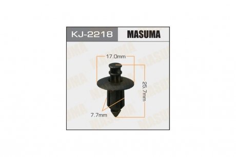 Кліпса (кратно 10) салонна черна (KJ-2218) MASUMA KJ2218pcs10