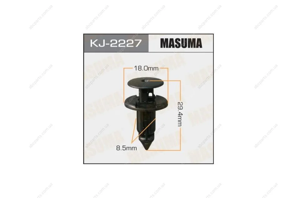 Кліпса (кратно 10) (KJ-2227) MASUMA KJ2227pcs10 (фото 1)