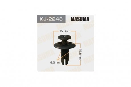 Кліпса (кратно 10) салонна черна (KJ-2243) MASUMA KJ2243pcs10