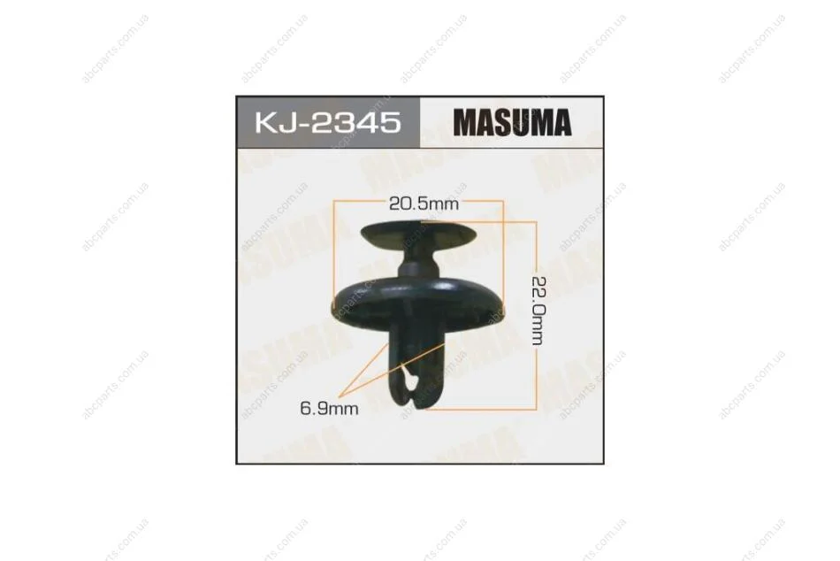 Кліпса (кратно 50) (KJ-2345) MASUMA 'KJ2345PCS50 (фото 1)