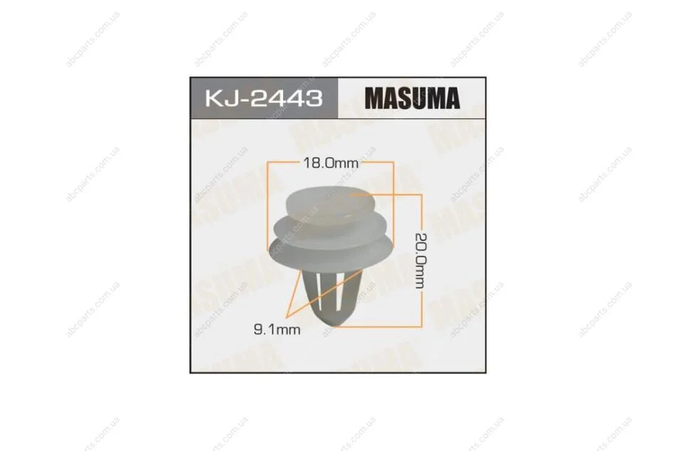 Кліпса (KJ-2443) MASUMA KJ2443pcs10 (фото 1)