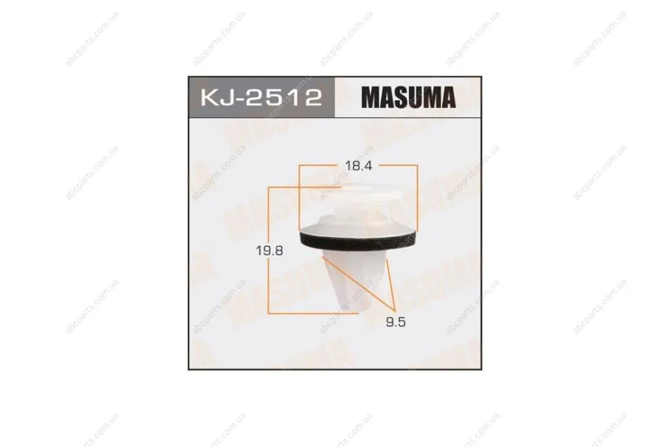 Кліпса (кратно 10) (KJ-2512) MASUMA KJ2512pcs10 (фото 1)
