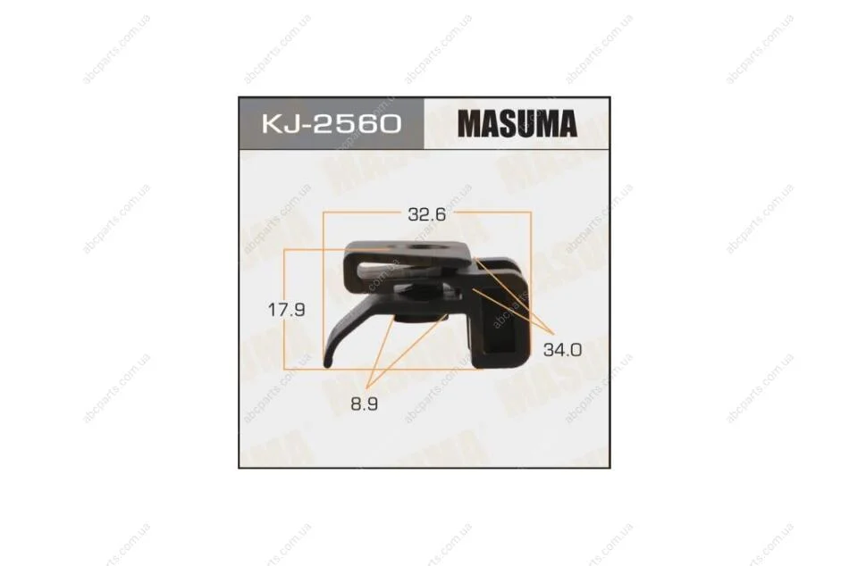 Клипса (кратно 10) (KJ-2560) MASUMA KJ2560pcs10 (фото 1)