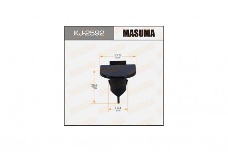 Кліпса (кратно 10) (KJ-2592) MASUMA KJ2592pcs10