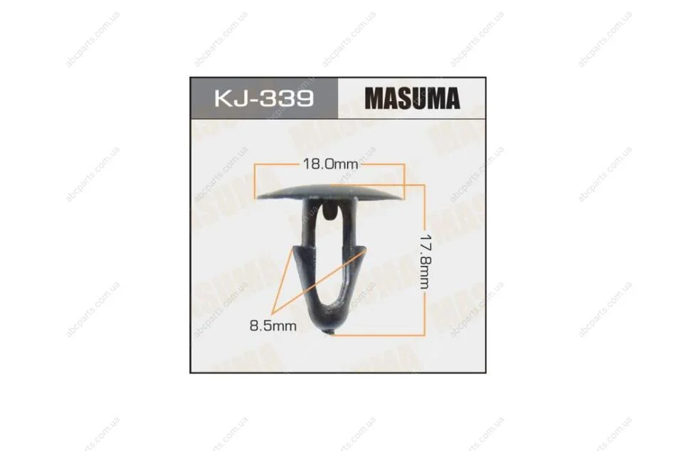 Кліпса (кратно 10) (KJ-339) MASUMA KJ339pcs10 (фото 1)