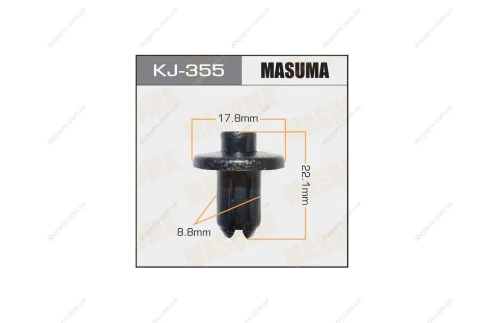 Клипса (кратно 10) (KJ-355) MASUMA KJ355pcs10 (фото 1)
