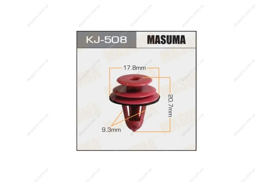 Клипса (кратно 50) (KJ-508) MASUMA 'KJ508PCS50 (фото 1)