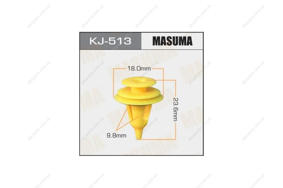 Клипса (кратно 50) (KJ-513) MASUMA 'KJ513PCS50 (фото 1)