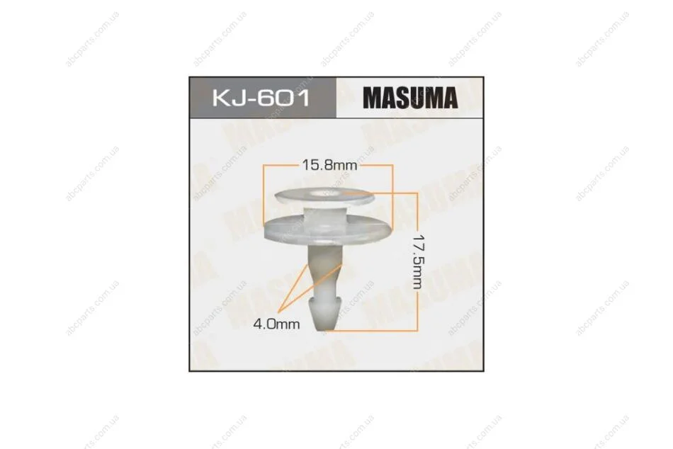 Кліпса (кратно 10) (KJ-601) MASUMA KJ601pcs10 (фото 1)