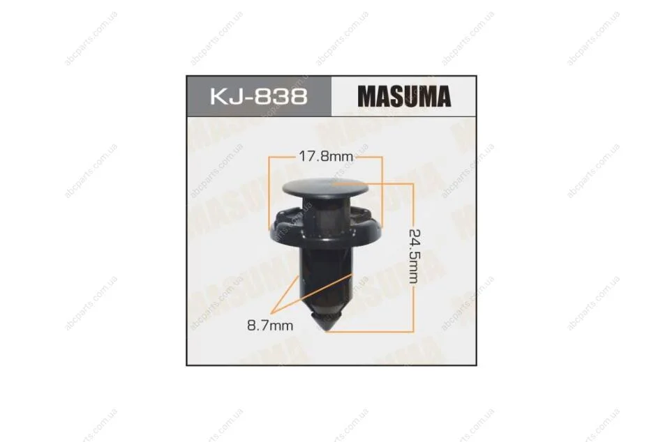 Клипса (кратно 50) (KJ-838) MASUMA 'KJ838PCS50 (фото 1)