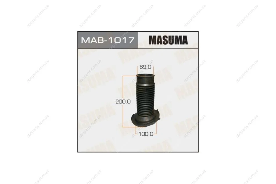 Пильовик амортизатора переднього Lexus RX 350 (08-13)/ Toyota Camry (00-06), Highlander (10-13), Venza (13-15) (MAB-1017) MASUMA MAB1017 (фото 1)
