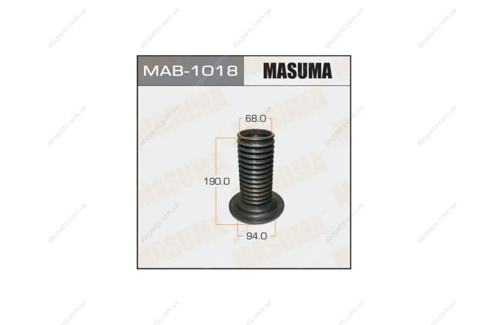 Пильовик амортизатора переднього Toyota Auris (06-12), Corolla (06-12), Prius (09-15), RAV 4 (05-12) (MAB-1018) MASUMA MAB1018 (фото 1)
