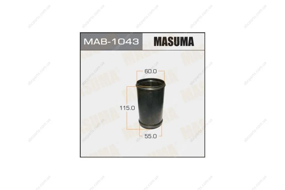 Пильовик амортизатора переднього Mitsubishi Lancer (03-11), Outlander (03-09) (MAB-1043) MASUMA MAB1043 (фото 1)