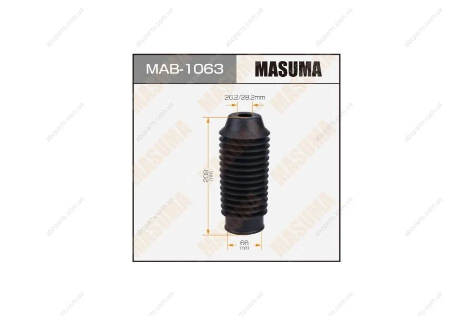 Пильовик амортизатора (MAB-1063) MASUMA 'MAB1063 (фото 1)