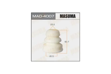 Відбійник амортизатора 20.5x23.2x60.7, MAZDA 6, MAZDA 6 WAGON/GJ, GY (MAD4007) MASUMA 'MAD4007
