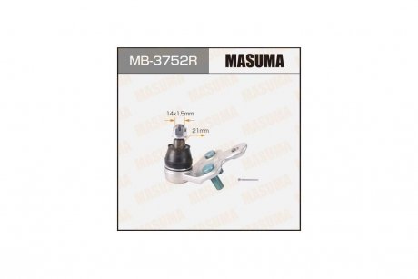 Опора шаровая передн нижн TOYOTA CAMRY, HARRIER/ MCU3#, ACU3#/ RH (MB-3752R) MASUMA 'MB-3752R