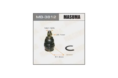 Опора шаровая передн нижн HDJ101, UZJ101 (MB-3812) MASUMA 'MB-3812