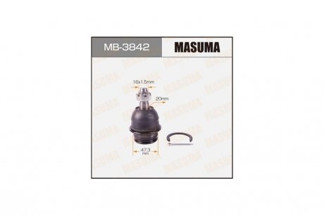 Опора шаровая переднего нижнего рычага Lexus GX470/ Toyota Land Cruiser Prado (02-09) (MB-3842) MASUMA MB3842