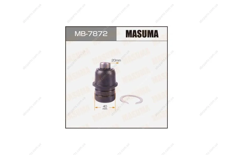 Опора шаровая передн нижн LANCERMITSUBISHI ASX (10-20), CITROEN C4 AIRCROSS (12-17) (MB-7872) MASUMA MB7872 (фото 1)