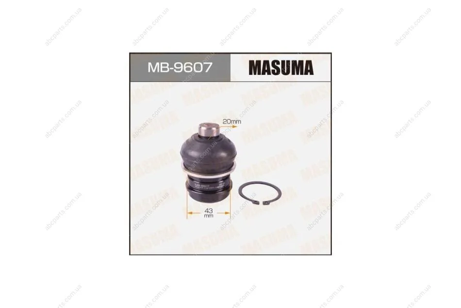 Опора шаровая переднего рычага Mitsubishi Grandis (04-10) (MB-9607) MASUMA MB9607 (фото 1)