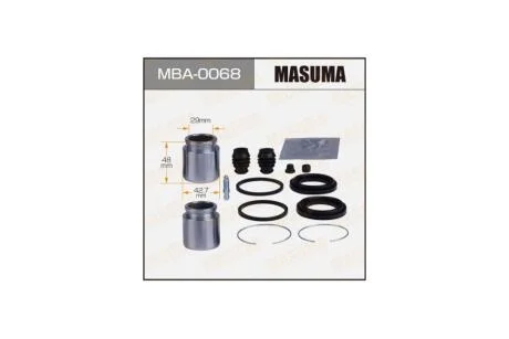 Ремкомплект супорту передня 243912 (MBA0068) MASUMA 'MBA0068