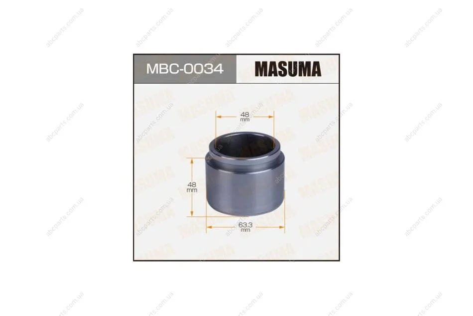 Поршень супорта передня P634801, 150-10667 (MBC0034) MASUMA 'MBC0034 (фото 1)