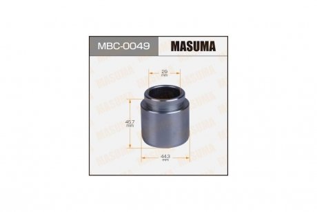 Поршень суппорта тормозного заднего (D-44.3mm) Mitsubishi Pajero (00-) MASUMA MBC0049