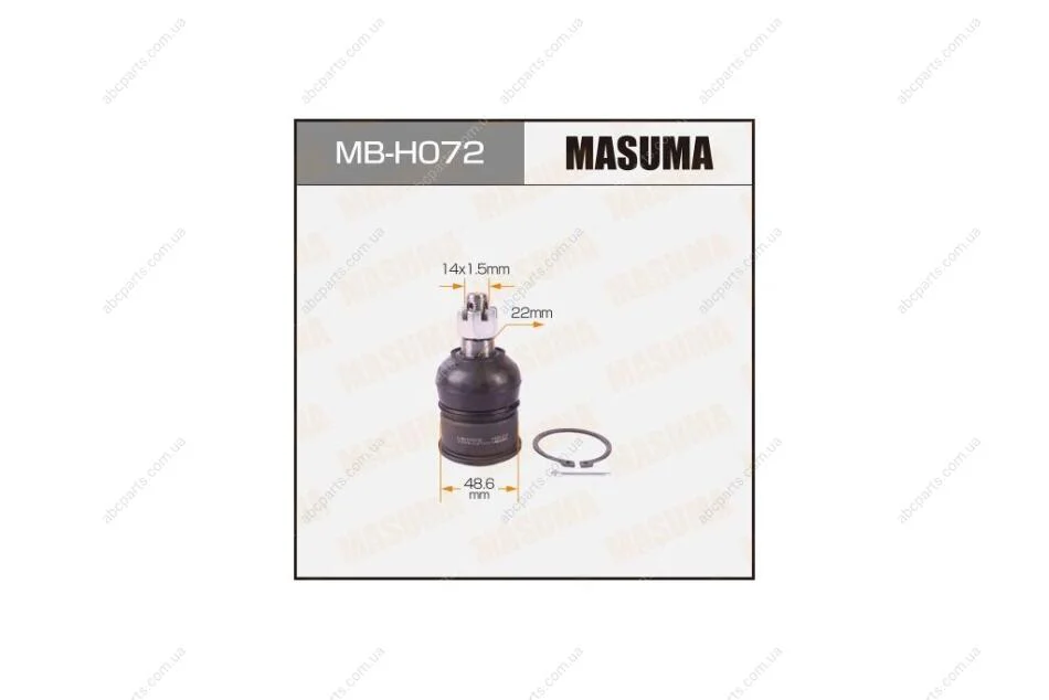 Опора кульова нижня Honda Accord (08-), Crosstour (10-15) (MB-H072) MASUMA MBH072 (фото 1)