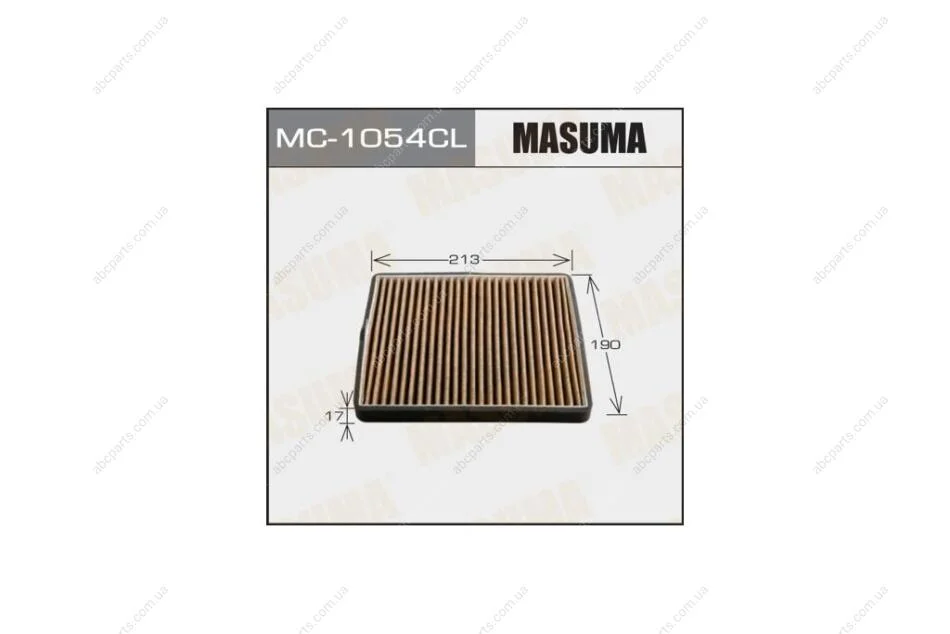 Фільтр салону AC-931 вугільний (MC-1054CL) MASUMA MC1054CL (фото 1)