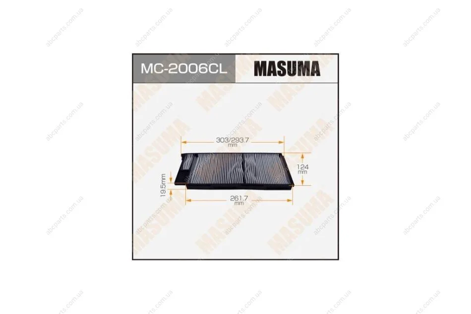 Фільтр салону (MC-2006CL) MASUMA MC2006CL (фото 1)