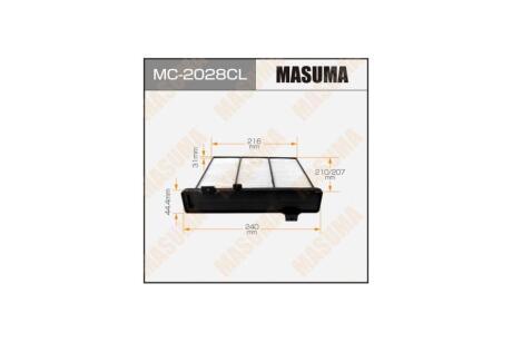 Фильтр салона угольный MITSUBISHI PAJERO 2000-2006 (MC-2028CL) MASUMA MC2028CL