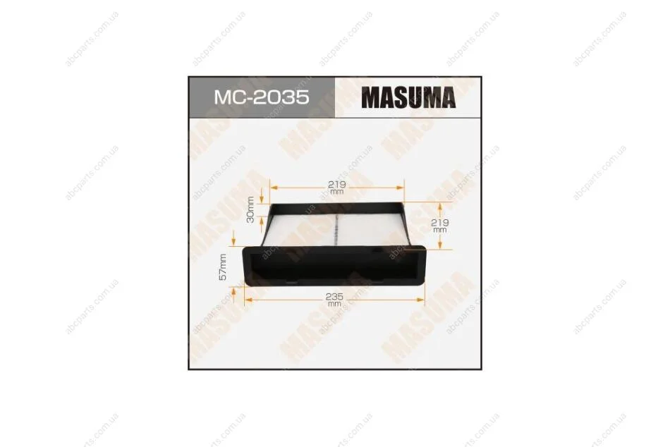 Фільтр салону AC-903E (MC-2035) MASUMA MC2035 (фото 1)
