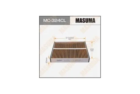 Фільтр салону AC-201 вугільний (MC-324CL) MASUMA MC324CL