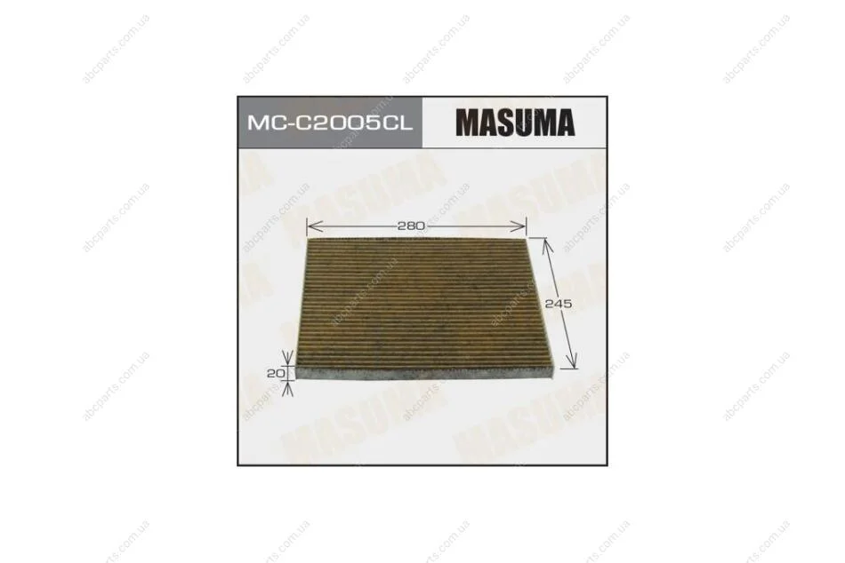 Фільтр салону Infinity QX60 (13-)/ Nissan Murano, Rathfinder, Teana (14-) (MC-C2005CL) MASUMA MCC2005CL (фото 1)