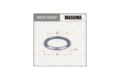 Кольцо уплотнительное сливной пробки (MDP-0022) MASUMA MDP0022