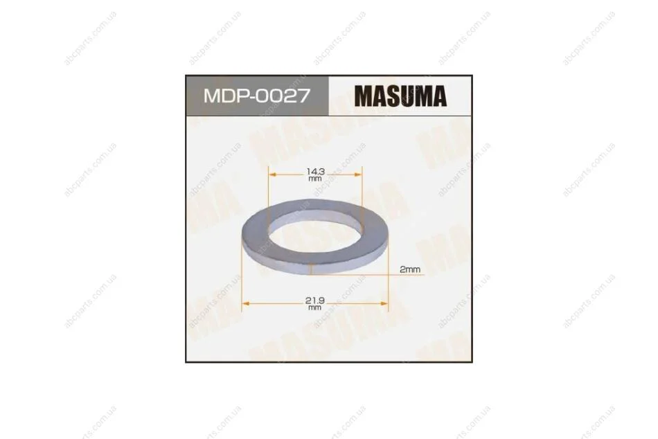 Кільце ущільнювальне зливної пробки Honda (MDP-0027) MASUMA MDP0027 (фото 1)