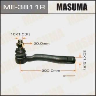 Наконечник рулевой тяги out RH TOYOTA LAND CRUISER 100, LEXUS LX470, -2000.08 MASUMA 'ME3811R