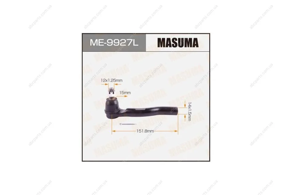 Наконечник кермовий лівий Honda CR-V (13-) (ME-9927L) MASUMA ME9927L (фото 1)