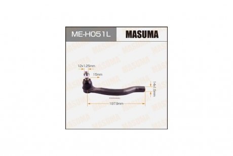 Наконечник рулевой HONDA ACCORD 08- OUT L А ТАКЖЕ HONDA EURO CIVIC CIVIC 06- 11- OUT R (ME-H051L) MASUMA MEH051L