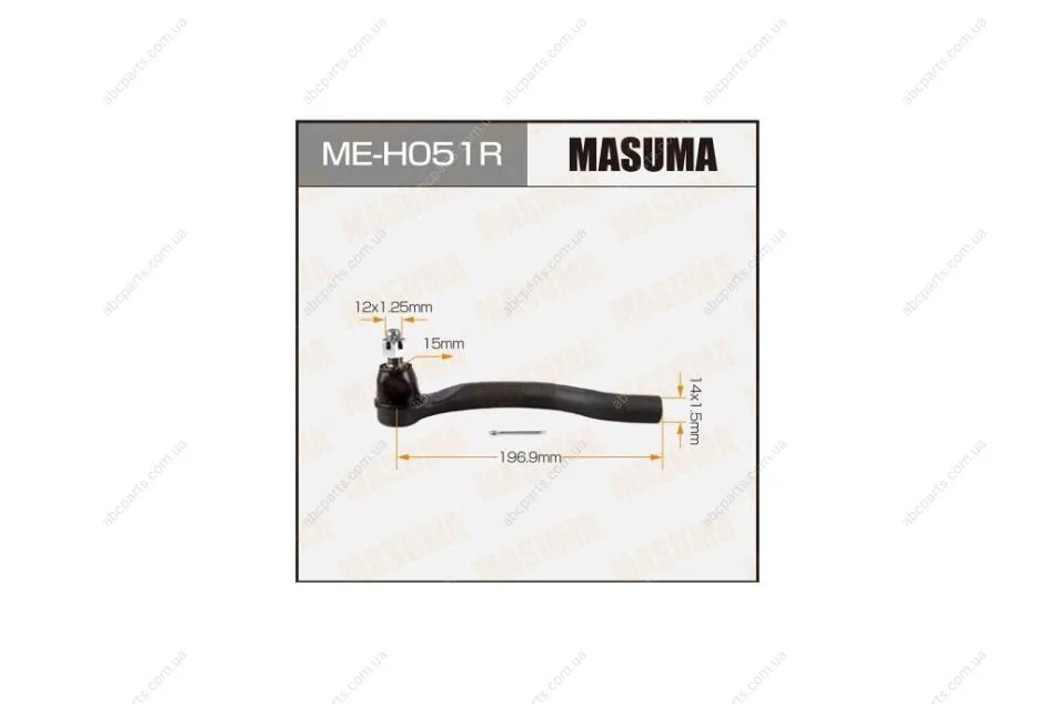 Наконечник рулевой HONDA ACCORD 08- OUT R А ТАКЖЕ HONDA EURO CIVIC CIVIC 06- 11- OUT L (ME-H051R) Masuma MASUMA MEH051R (фото 1)