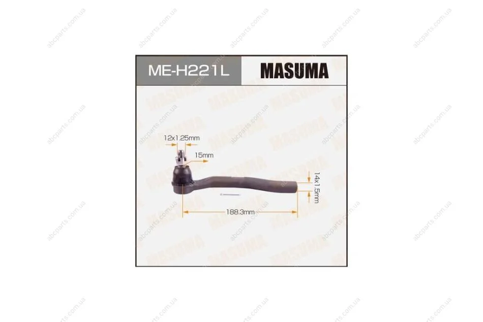 Наконечник кермовий Honda CIVIC 06- (MEH221L) MASUMA 'MEH221L (фото 1)